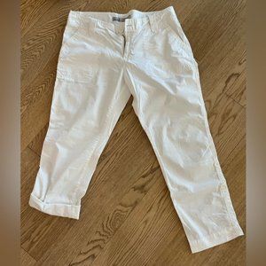 Old Navy, white convertible utility pant, low rise, size 10 (0151)​